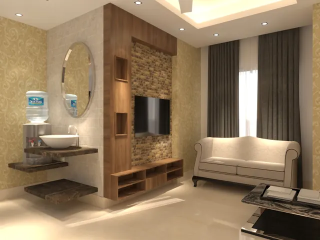 Living Room Partition & Wash Corner